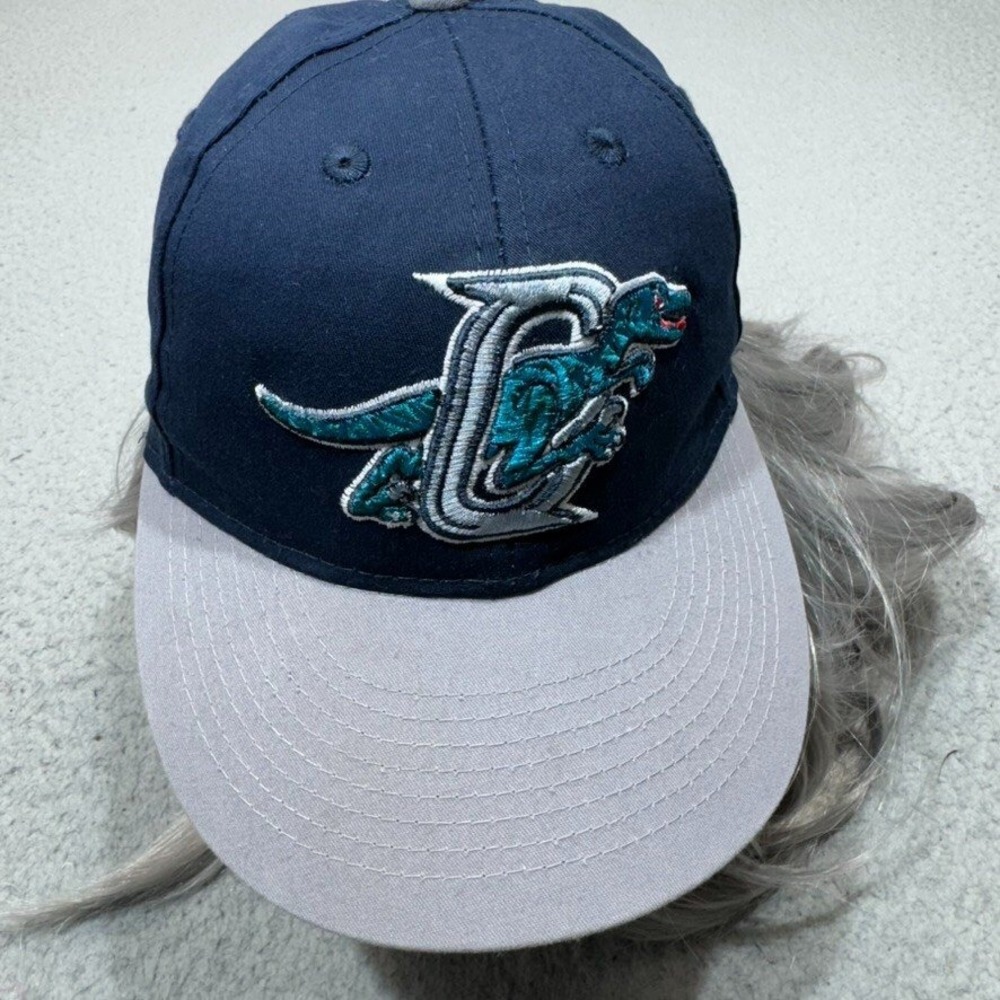 Ogden Raptors Hat Cap Strap Back Blue Grey MiLB Baseball Fan Apparel Souvenir